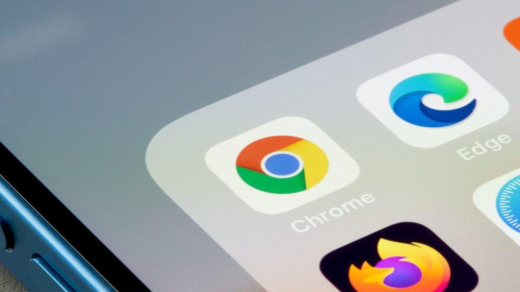 Ícones dos aplicativos dos navegadores Chrome e Edge no iPhone