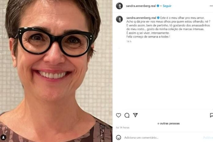 Sandra Annenberg sobre suas (Reprodução: Instagram)