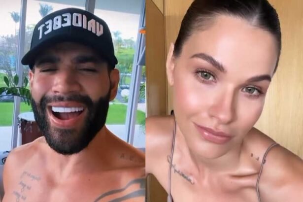 Gusttavo Lima aparece sem camisa e recebe comentário sincero de Andressa Suita: 'Não sei'