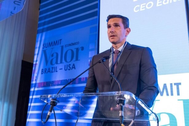 Frederic Kachar na abertura do Summit Valor Brazil- EUA — Foto: Vanessa Carvalho/Valor